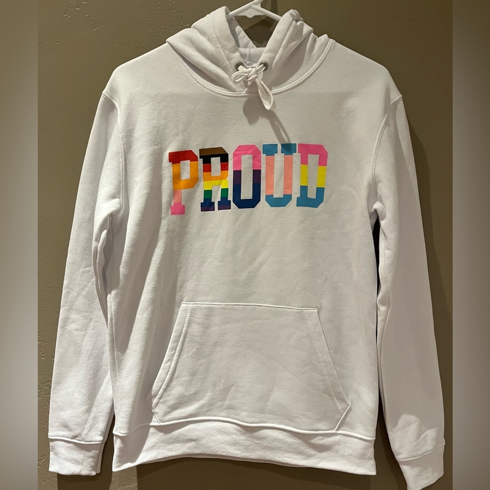 Pride “PROUD” Hoodie Sweatshirt Size Small